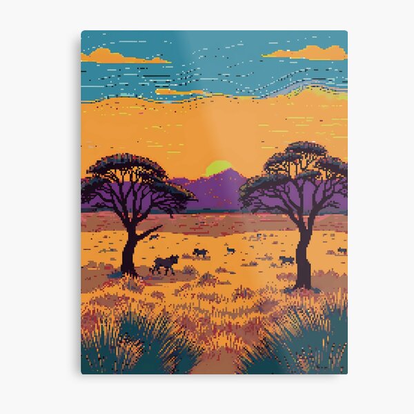 Collage wall hanging with African Animals and Acacia trees- Life on the Serengeti 2024 -Original Art Quilt