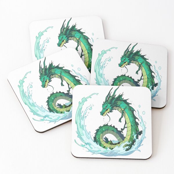 Item preview, Aquatic green snake dragon designed and sold by R-market.