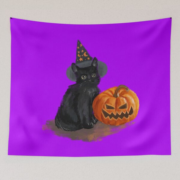 Item preview, HALLOWEEN, Black Cat, Pumpkin designed and sold by larissa-myrie.