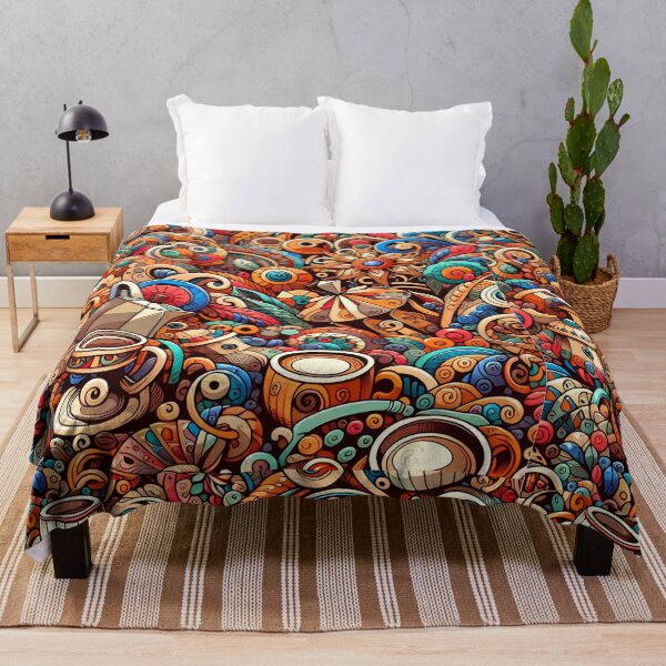 Item preview, Coffee Blanket Pattern designed and sold by Travelcases.