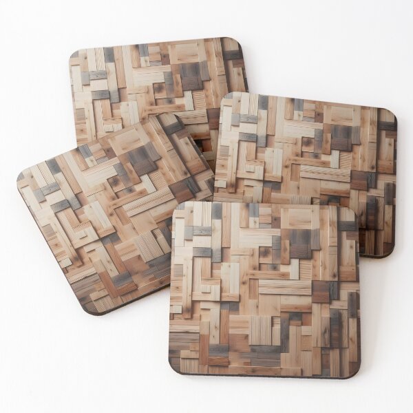 Item preview, Geometric Wooden Panel Art designed and sold by CitrineLinker.