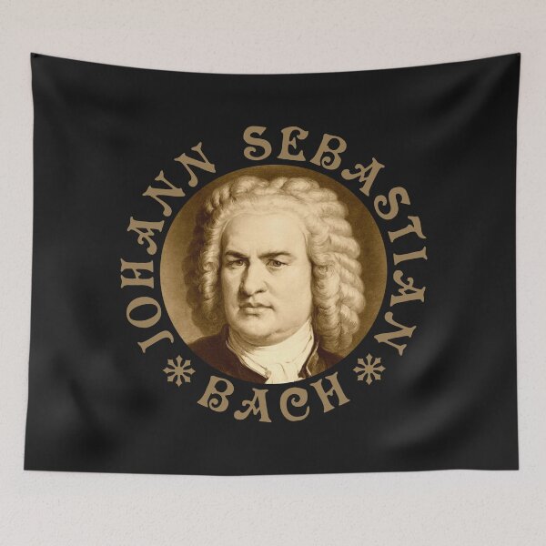 Item preview, Johann Sebastian Bach - 01 - Vintage Design - Old Gold - RB designed and sold by GrandArtists.