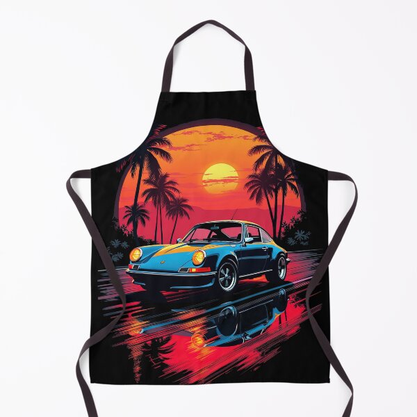 Item preview, Synthwave Retrowave 80's Sports Car Beach Sunset Graphic designed and sold by SpookshowDesign.