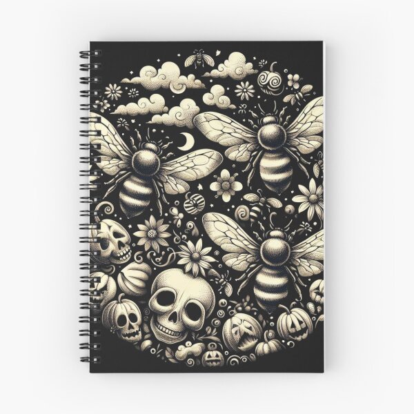 Item preview, Bees, Skulls and Pumpkins designed and sold by figandroseco.