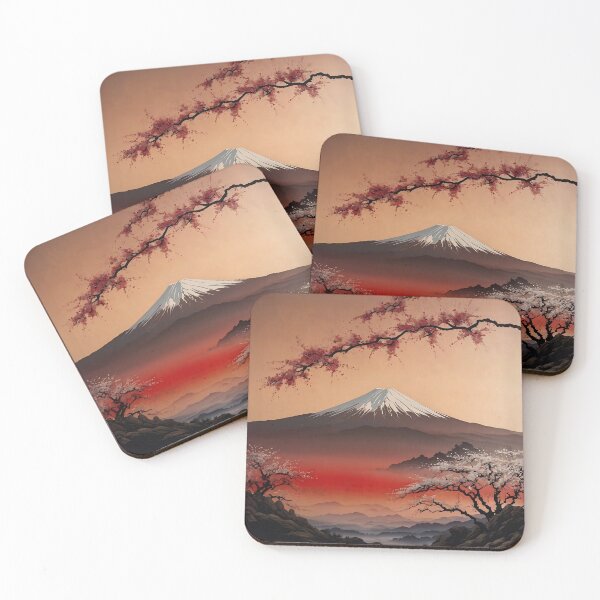 Aperçu de l'œuvre Le Mont Fuji au Japon en peinture IA créée et vendue par TatStudio55.