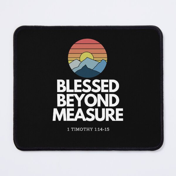 Item preview, Retro Blessed Beyond Measure Christian Quotes, Men's Retro Bible Verse ,Women's Christian Gospel Quotes, Inspirational Christian Woman Design designed and sold by mattlee20.