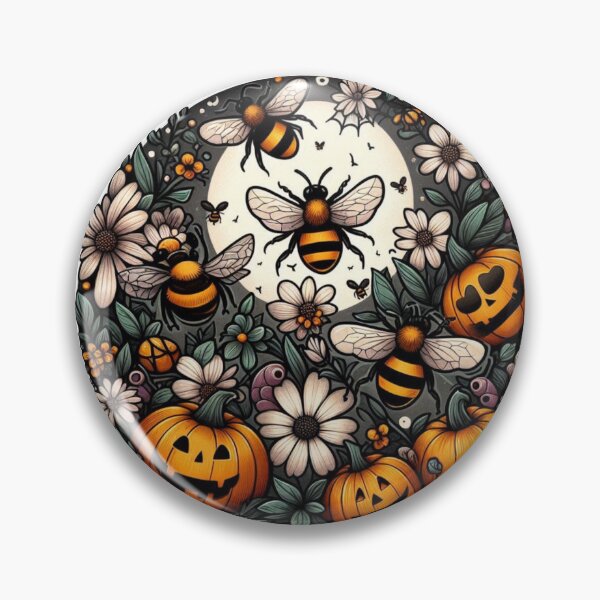 Item preview, Bunch of Bees with a Pumpkin Patch designed and sold by figandroseco.