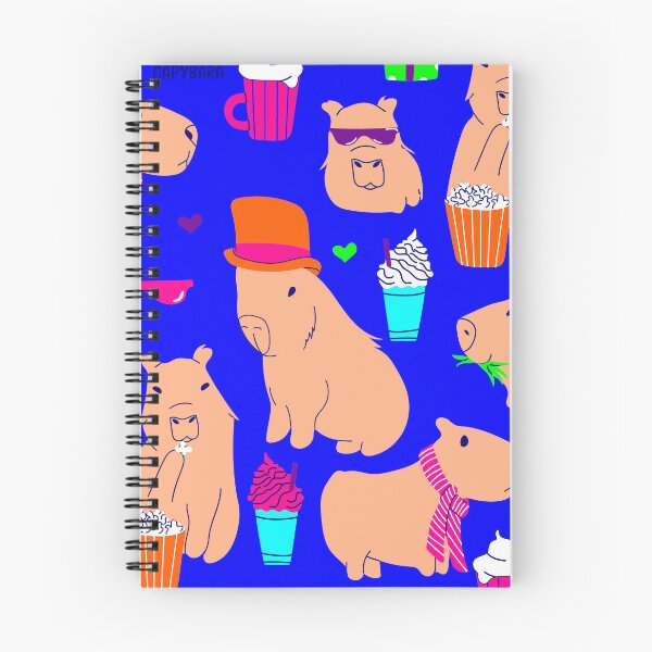 Item preview, cute capybara funny animal blue  designed and sold by Gossip Rag.
