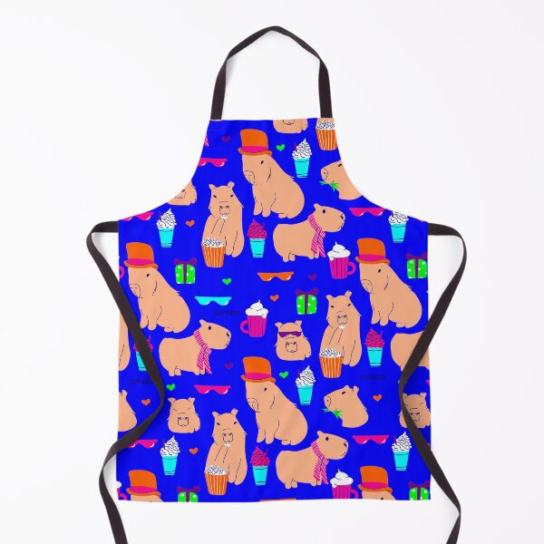 Item preview, cute capybara funny animal blue  designed and sold by Gossip Rag.