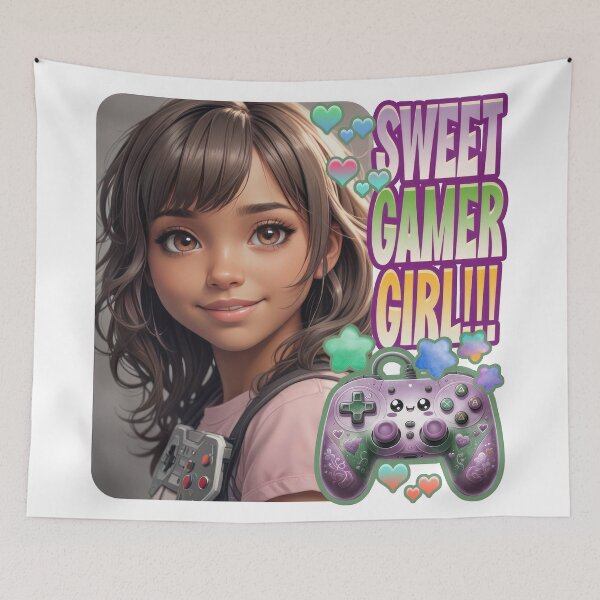 Artikelvorschau, Süßes Gamer-Girl entworfen und verkauft von duke818.