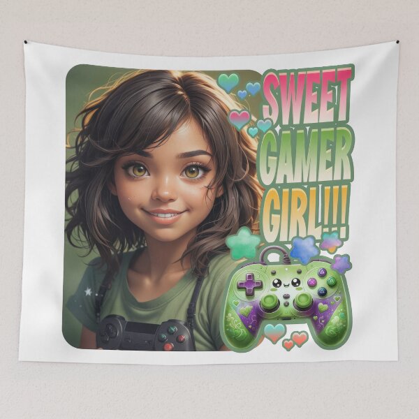 Artikelvorschau, Süßes Gamer-Girl entworfen und verkauft von duke818.