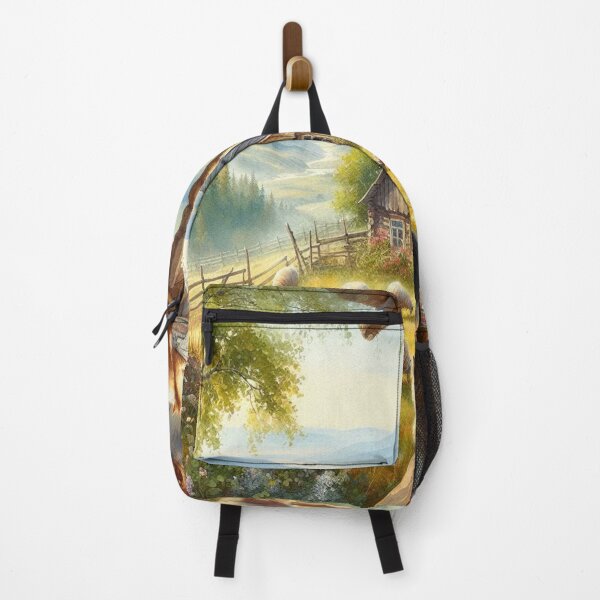 Item preview, Rustic Cottage with Cats: Tranquil Country Morning	 designed and sold by chayquahfcao.