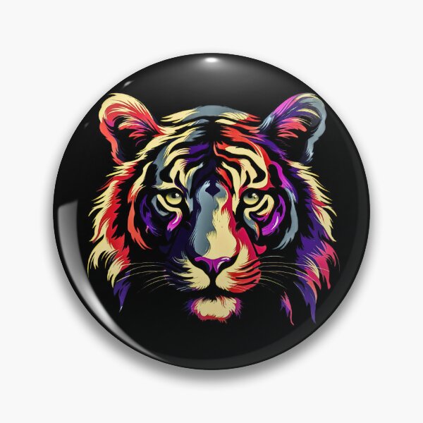 Item preview, Colourful Dynamic Tiger design designed and sold by Amos-artdesigns.