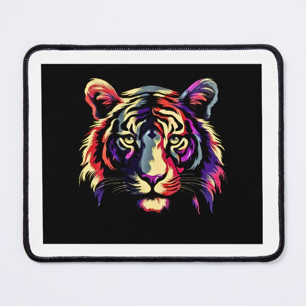 Item preview, Colourful Dynamic Tiger design designed and sold by Amos-artdesigns.