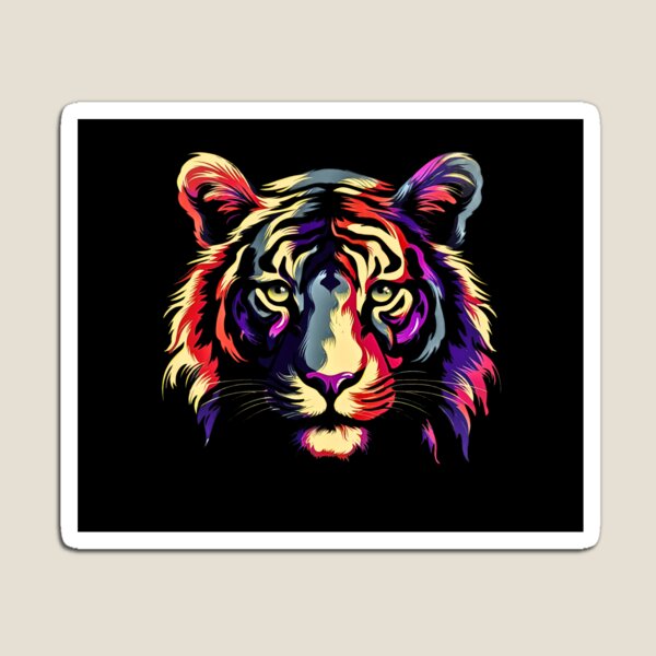 Artikelvorschau, Farbenfrohes Dynamic Tiger-Design entworfen und verkauft von Amos-artdesigns.