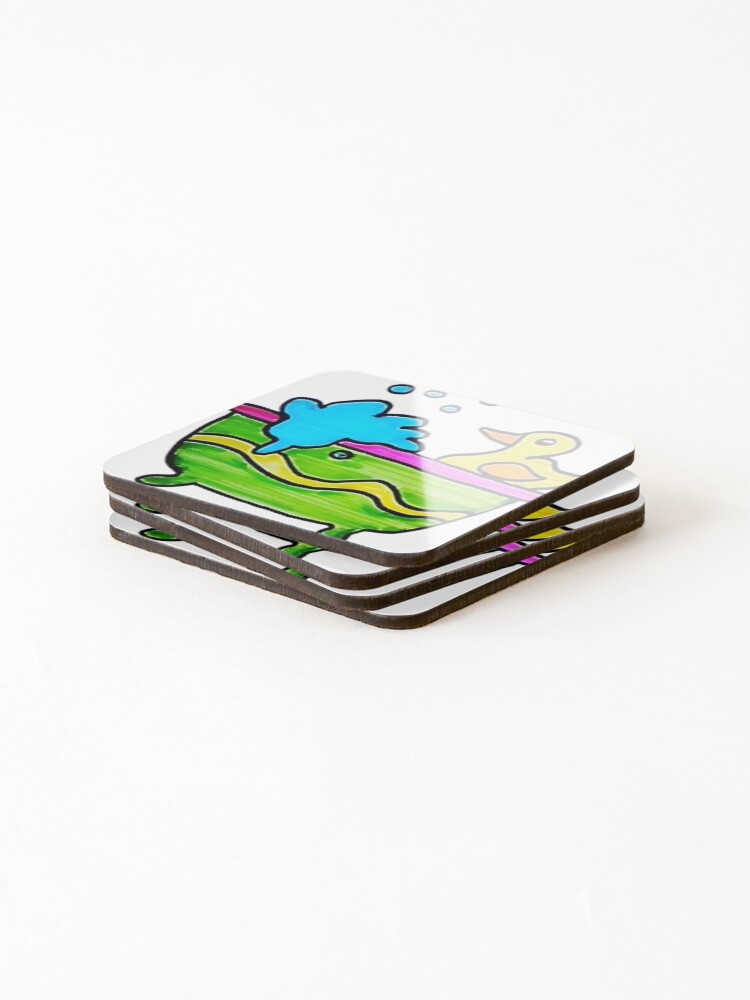Thumbnail 4 of 5, Coasters (Set of 4), Duck designed and sold by XavierHamill.