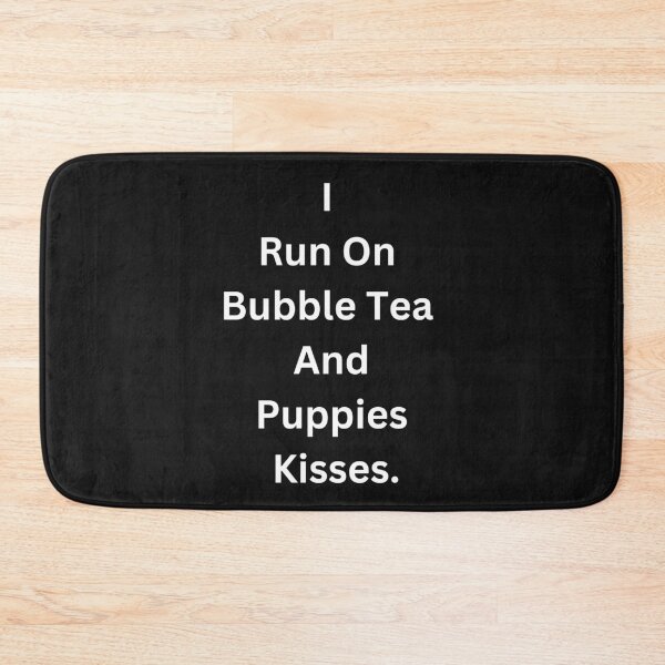 Item preview, I Run On Coffee And Puppies Kisses Classic Black Tee designed and sold by GeekySexyCool.