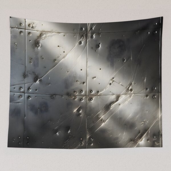 Item preview, Industrial Elegance: Textured Metal Grid designed and sold by CitrineLinker.