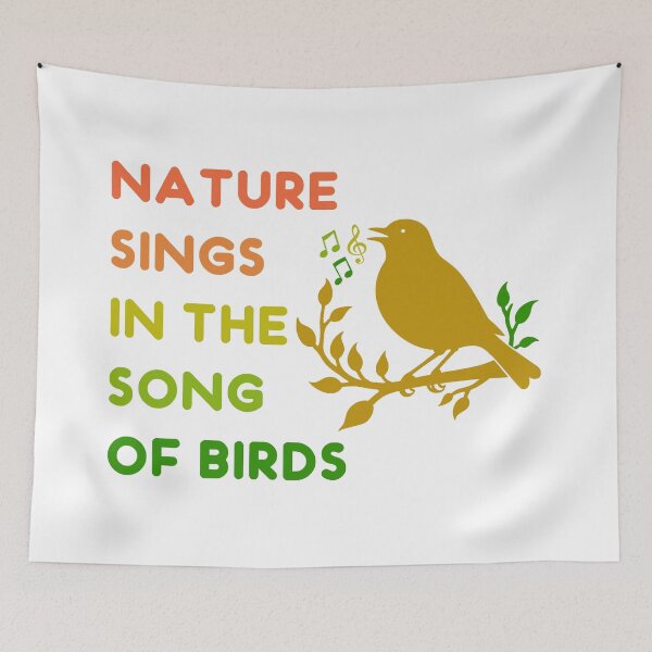 Item preview, La naturaleza canta en el canto de los pájaros designed and sold by ThreeftlyPicks.