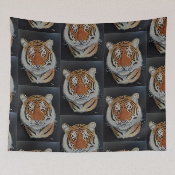 Item preview, Original Acrylic Tiger painting designed and sold by Amos-artdesigns.