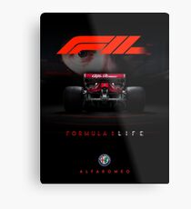 F1 2018 Alfa Romeo FanArt Metal Print
