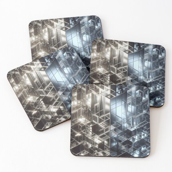 Item preview, Futuristic Cubic Metropolis designed and sold by CitrineLinker.