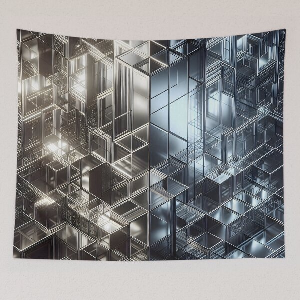 Item preview, Futuristic Cubic Metropolis designed and sold by CitrineLinker.