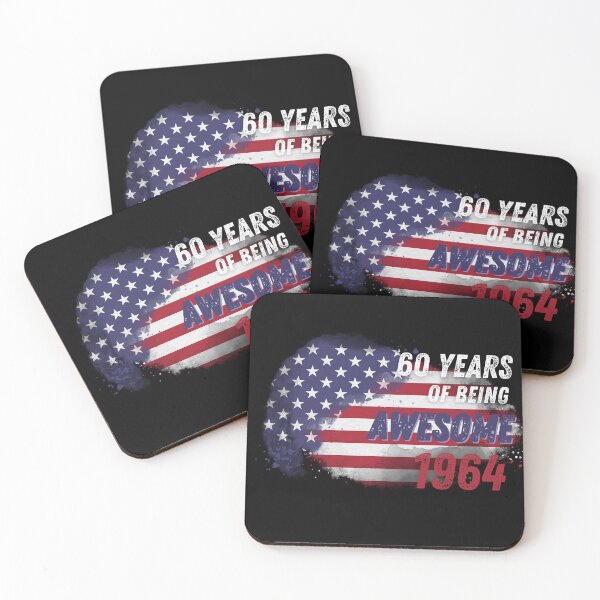 Item preview, 60th Birthday Vintage 1964 Old American Flag designed and sold by KRTstudio.