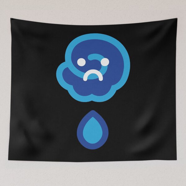 Item preview, Cute Sad Rain Cloud Air Elemental designed and sold by Carsondood.