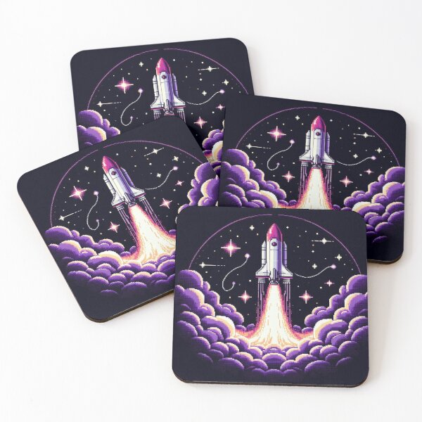 Item preview, Retro Rocket fly to the Darkness designed and sold by TwoThirteen.