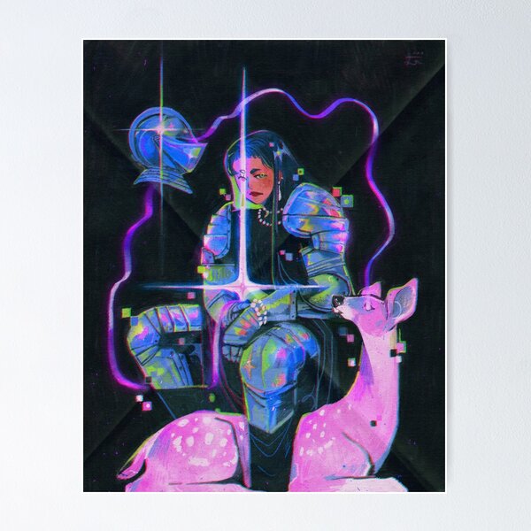 Blue Armor Pink Soul Poster