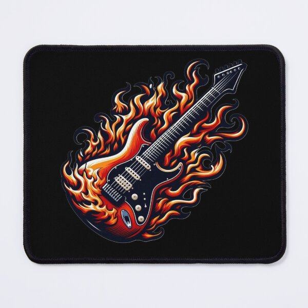 Item preview, Flaming Rock Guitar designed and sold by RetroDig.