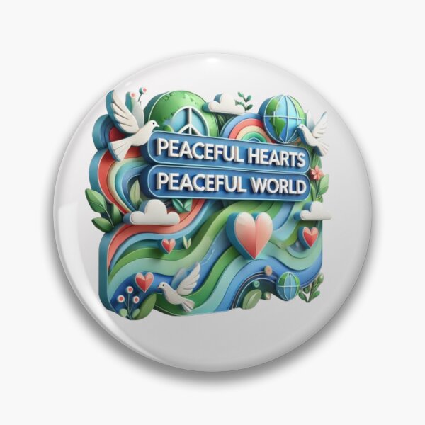 Item preview, Peaceful Hearts, Peaceful World designed and sold by WildVista.
