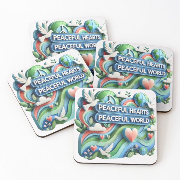 Item preview, Peaceful Hearts, Peaceful World designed and sold by WildVista.