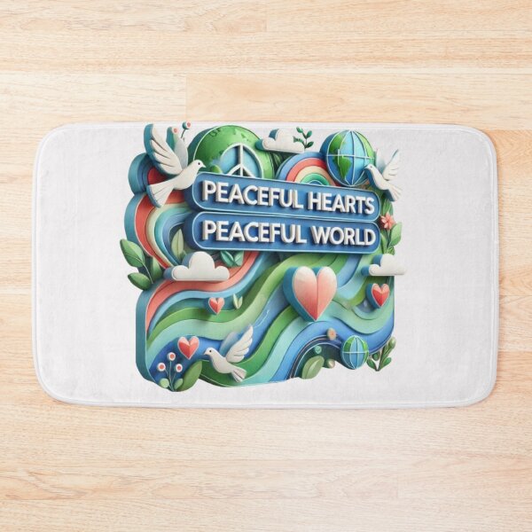 Item preview, Peaceful Hearts, Peaceful World designed and sold by WildVista.