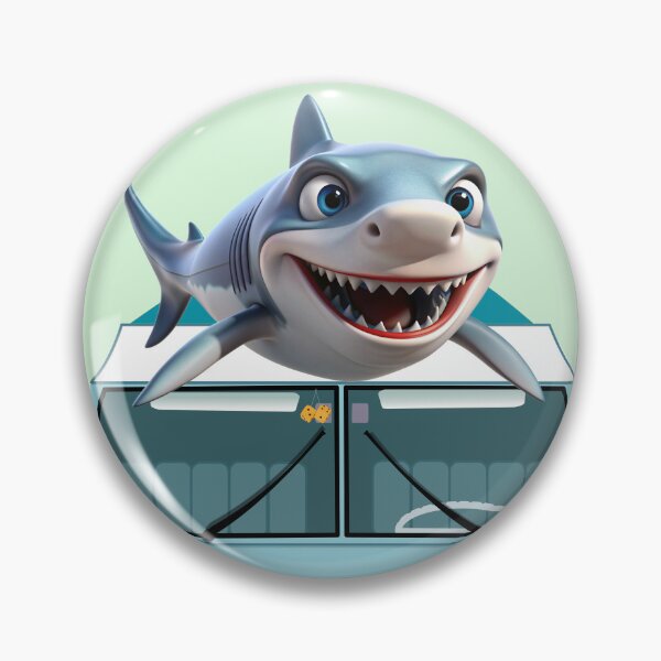 Item preview,  WASSUP PEEPS, CUTE DEVILISH SHARK SURFING ON THE ROOF RACKS OF A KOMBIE VAN, A DESIGN FOR EVERYONE designed and sold by Barbara Jean Photo Art And Design.