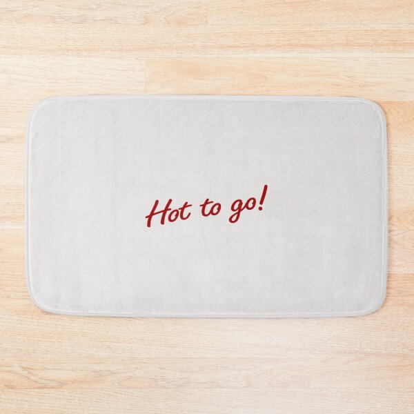 Item preview, Hot To Go! Red Fast Food Takeout Text Typography designed and sold by aestheticqueen.