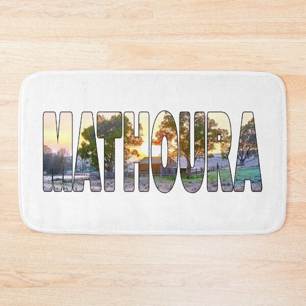 Item preview, MATHOURA - NSW Australia Country Scenery Frosty Sunrise designed and sold by Adam Gormley.