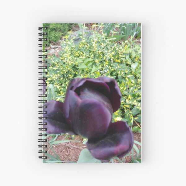 Dark flower, #Dark, #Flower, #DarkFlower  Spiral Notebook