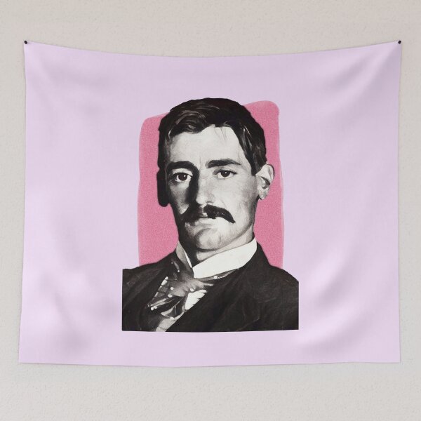 Item preview, Australian Writer Henry Lawson - pink - illustration  designed and sold by Litstoy.