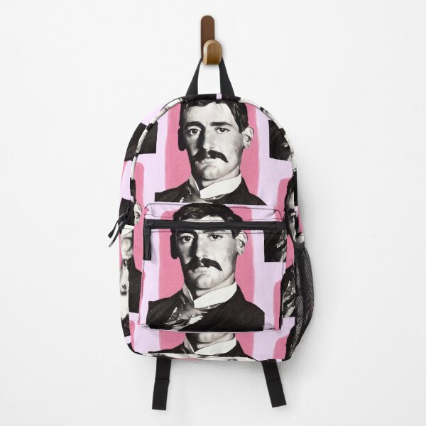 Item preview, Australian Writer Henry Lawson - pink - illustration  designed and sold by Litstoy.
