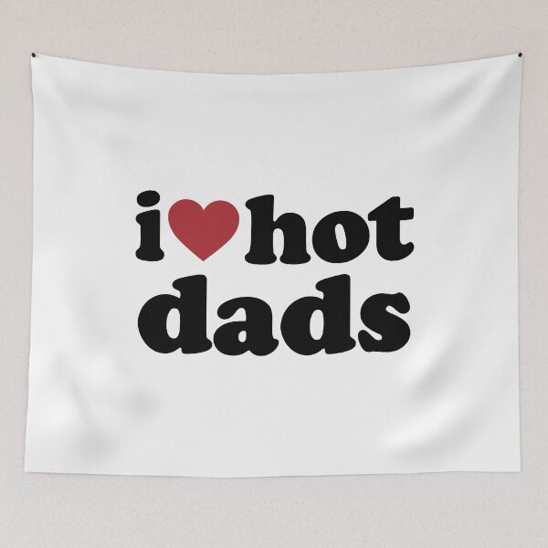 Item preview, I LOVE HOT DADS. BLACK DESIGN designed and sold by Rejiboustarts.