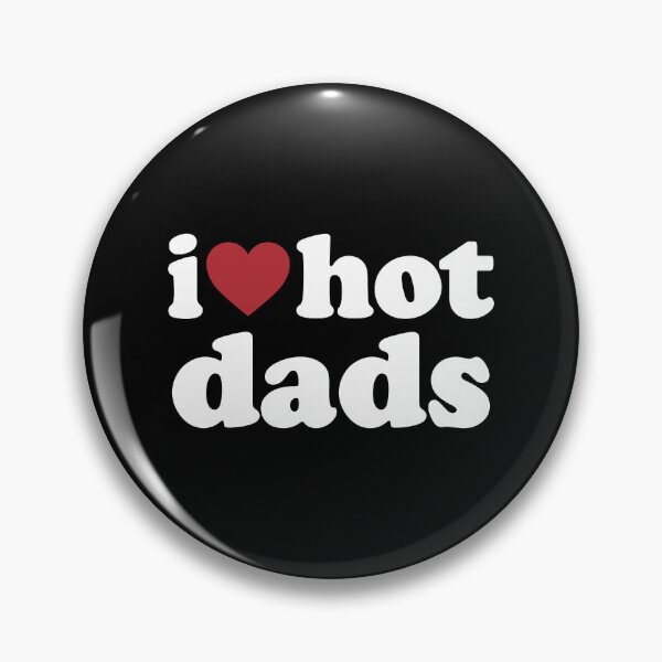 Item preview, I LOVE HOT DADS. WHITE DESIGN designed and sold by Rejiboustarts.