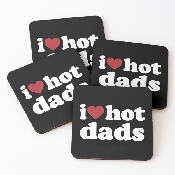 Item preview, I LOVE HOT DADS. WHITE DESIGN designed and sold by Rejiboustarts.