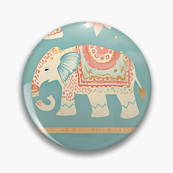 Item preview, Boho Elephant and Lotus Flowers designed and sold by put1mali19.