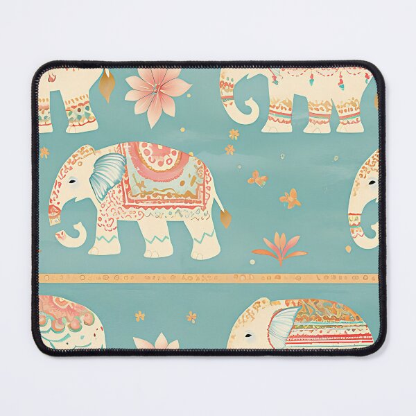 Item preview, Boho Elephant and Lotus Flowers designed and sold by put1mali19.