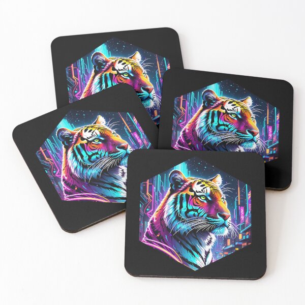 Item preview, Neon Galaxy Tiger designed and sold by AbsoluteA.