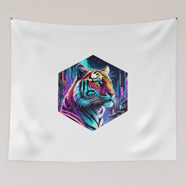 Item preview, Neon Galaxy Tiger designed and sold by AbsoluteA.