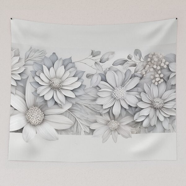 Item preview, Hamptons style floral art designed and sold by Leanne M Williams.