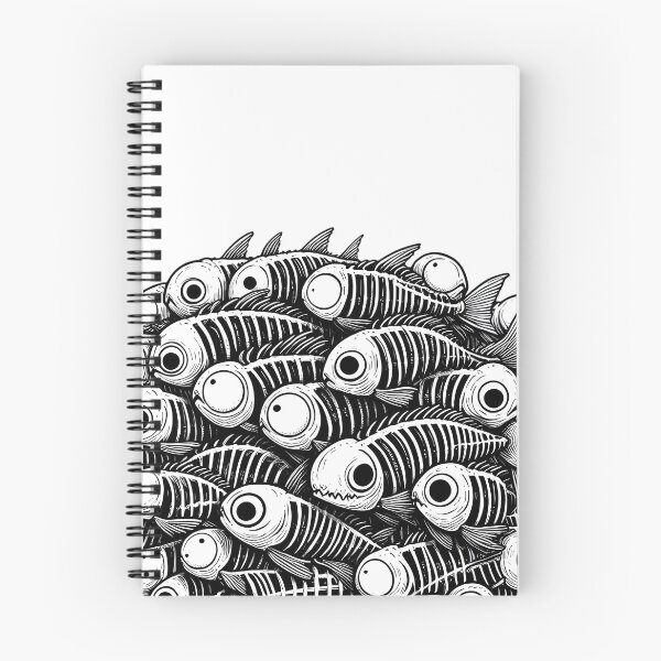 Item preview, School of Bones: Artsy Fish designed and sold by Andy-Many-Ideas.
